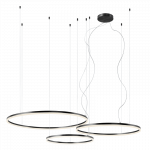 164W LED pakabinamas &scaron;viestuvas ORBIT, juodas, 3000K, dimeriuojamas, 01-1954-TRIAC