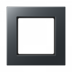 Vienos vietos apdailos rėmelis JUNG A 5581 BF, matinis lakuotas, antracito spalvos