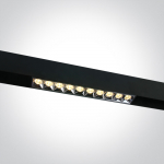 22W linijinis &scaron;viestuvas į magnetines sistemas ONELIGHT MAXI, juodas, 3000K, DALI