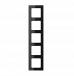 Penkių pozicijų apdailos rėmelis, juodas