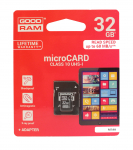 Atminties korta Goodram microSD 32Gb (class 10) + SD adapter