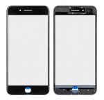 LCD stikliukas Apple iPhone 7 Plus su rėmeliu ir OCA juodas V2 ORG