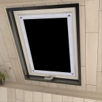 Eurohome 100% užtemdanti stoglangio žaliuzės, tvirtinasi be gręžimo. 48x115 cm