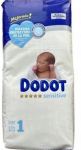 Sauskelnės Dodot 1 sensitive 2-5kg 46vnt