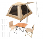 Palapinė 195x195cm su staliuku ir 2 kėdėmis