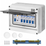 Pavir&scaron;inio montavimo saugiklių dėžutė 8 moduliai