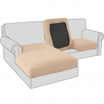 Sofos sėdynės pagalvėlės užvalkalas 50-70x50-70 cm