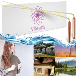 Vibratis virgulės i&scaron; žalvario ir vario &ndash; 34,5 x 11,5 cm