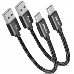 USB-USB C laidai 2 vnt. trumpi, 30 cm