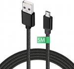 Micro USB laidas USB A (5 m)