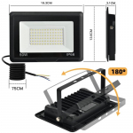 Jefedana 50 W LED lauko &scaron;viestuvas, 3000 LM, IP66