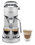 Kavos aparatas De Longhi EC890.WI espreso ir &scaron;altos kavos ruo&scaron;imui, su Latte Art garų antgaliu, 15 cm pločio, 2 espreso puodeliai, lietimui jautrus ekranas, puodeliai iki 13 cm, baltas