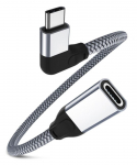 RUXELY USB C prailginimo laidas 0,2 m 3.1 Gen2 10 Gbps