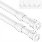 2 vnt užveržiami mini karnizai 30-50cm (skersmuo 13mm) A