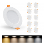 10 &times; 7W LED įleidžiami, pritemdomi žibintai A