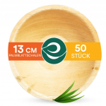 ECO SOUL tvirtos vienkartinės palmių lapų lėk&scaron;tutės 13 cm 25vnt
