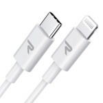 RAMPOW USB C į Lightning laidas -2M baltas