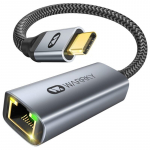 USB C&ndash; Gigabit Ethernet adapteris, padengtas auksu, 1 Gbps