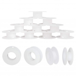 PandaHall 20vnt 20mm baltos plastikinės tu&scaron;čios ritės A