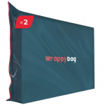 WRAPPYBAG &ndash; 90x200x30 cm nepermatomas plastikinis čiužinio laikymo krep&scaron;ys 1vnt