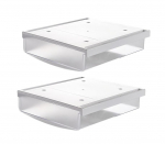 2 vnt. 1,7 l talpos stalčiai po stalu 21x18x5,4 cm