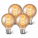 4vnt LED dekoratyvinės lemputės E27, 1800K 4W 250LM