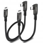 15cm 240W USB C - USB C kabelis greitas įkrovimas 90 laipsnių kampu