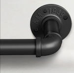 Karnizas 76 - 152 cm, juodas A