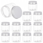 12 vnt. 60 ml plastikiniai skaidrūs indeliai