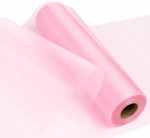 ABSOFINE 35 m x 29 cm ritininis organza mink&scaron;tas permatomas audinys A
