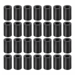 YOKIVE 100 vnt. juodų apvalių tarpiklių M3 varžtams (ABS 3,2 mm x 7 mm x 9 mm)