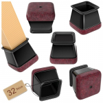 32 vnt. kėdžių kojų apsaugos 26-37x26-37 mm