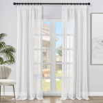 Voile užuolaidos su linine juostele 2vnt. 140 x 245 cm