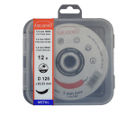 Metalo pjovimo diskas 125x1.0/22mm - 12 vnt ABRABORO&reg; INOX