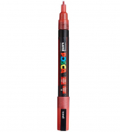 Markeris POSCA PC-3ML, lame-red/blizgantis raudonas