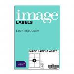 Lipnios etiketės Image Labels, 105x74 mm, 8 lipdukai lape, Balta, Kampuotas, 100 lapų pakuotėje, FSC Mix Credit