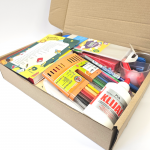 Mokyklinių prekių krep&scaron;elis pirmokui