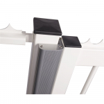 N-LINE-B-MAG - ALIUMINIO APDAILOS PROFILIS VARSTOMIESIEMS VARTAMS, SKIRTAS DERINTI SU MAGENTINĖMIS SPYNOMIS