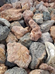 Lava raudona skaldyta 10/20 cm, 500kg