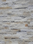 Akmens panelė, kvarcitas White/Yellow Quartz 15x60 cm, (1pak=0,72m2)