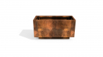 Vazonas Corten plieno 45x55x100cm