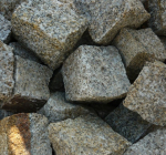 Trinkelės granito Gelsvos skeltos ~5x5x5, 1000kg