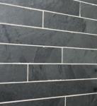 Skalūno plytelės Monte Black (Natural) 10x60x1cm, (1vnt=0,06m2)