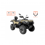 Keturratis motociklas Loncin XWOLF 550L desert yellow