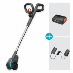 Akumuliatorinis trinkelių tarpų &scaron;epetys "EasyWeed 1800/18V P4A", paruo&scaron;tas naudojimui rinkinys