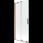 Mexen Velar vonios pertvara, 2-jų dalių slankiojanti, 85 x 150 cm, skaidri, &scaron;lifuotas varis - 896-085-000-01-65
