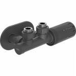 Mexen G05 kampinis termostatinis rinkinys su maskuotėmis R, Duplex, DN50, antracitas - W907-958-905-66