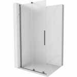 Mexen Velar stumdoma du&scaron;o siena Walk-in 110 x 200 cm, matinė 8 mm, juodo metalo - 871-110-000-33-95