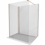 Mexen Kioto du&scaron;o sienelė Walk-in 105 x 100 cm, permatoma, &scaron;epečiu valytas varis - 800-105-212-65-00-100
