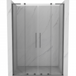Mexen Velar L Duo stumdomos du&scaron;o durys 150 cm, skaidrios, &scaron;autuvo metalo - 871-150-003-02-95